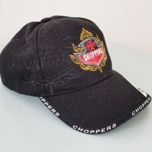Choppers Men's black adjustable baseball Hat